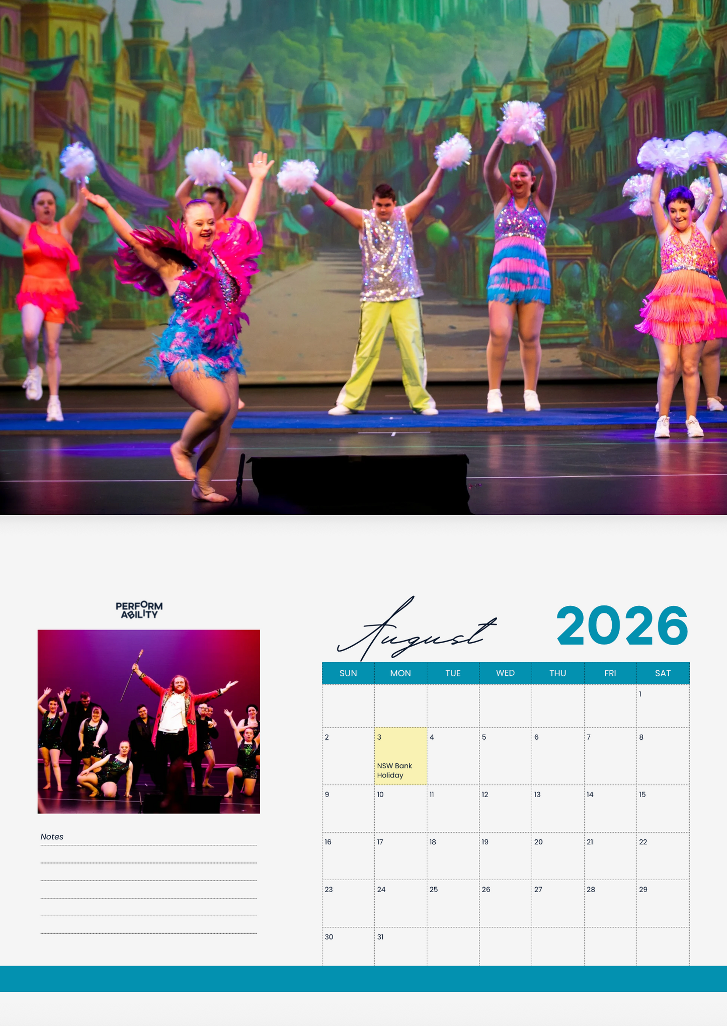 2026 Perform Ability Wall Calendar (Pre-Order)