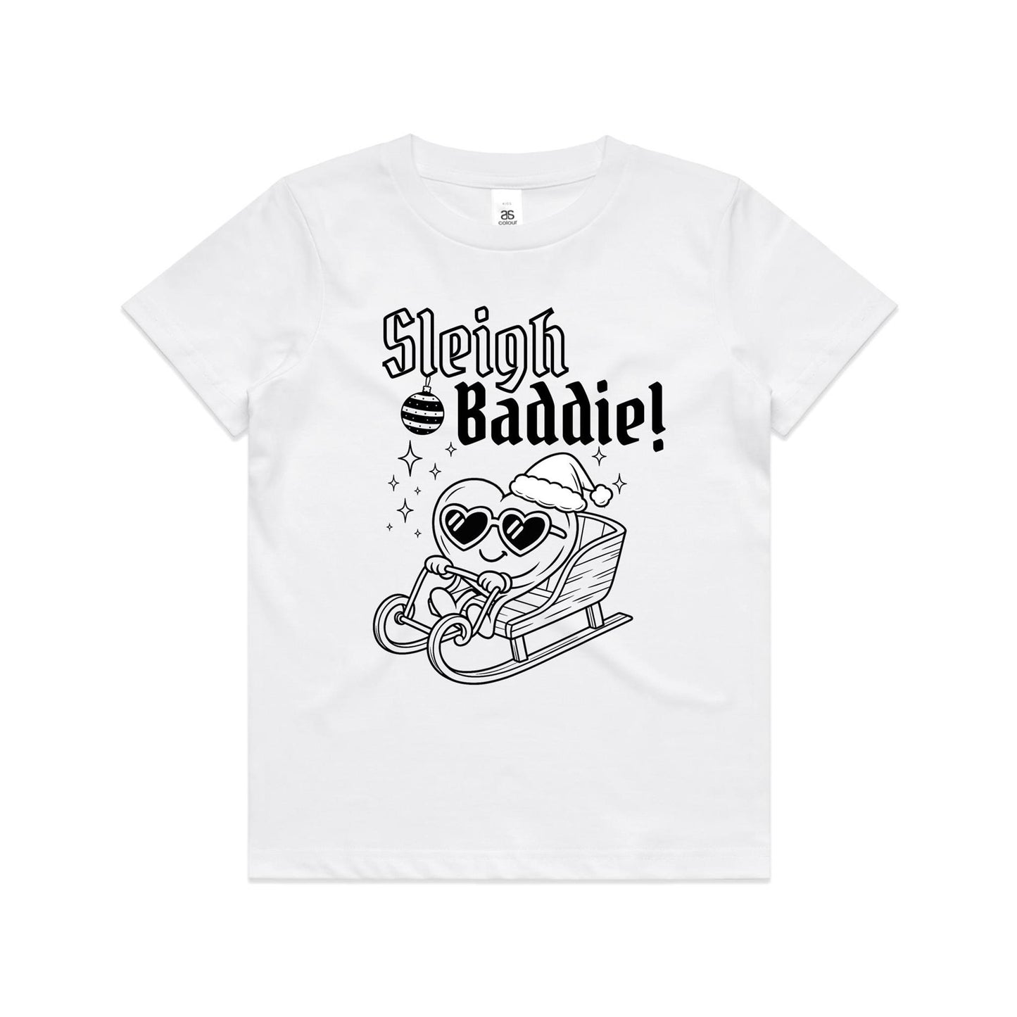 Kids "Sleigh Baddie" Christmas Tee